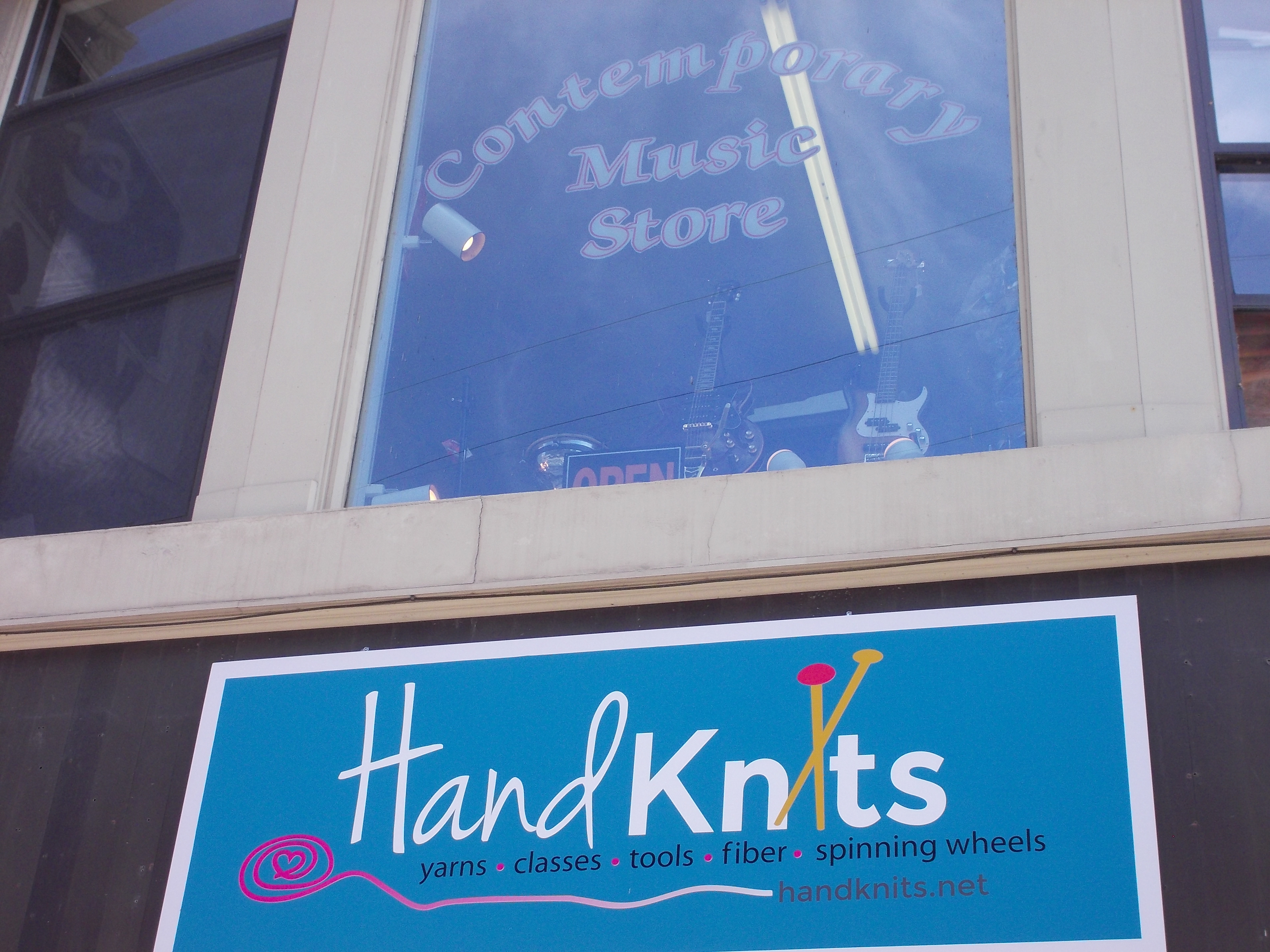 HandKnits and Contemporary Music Store upshot. photo Jen Austin