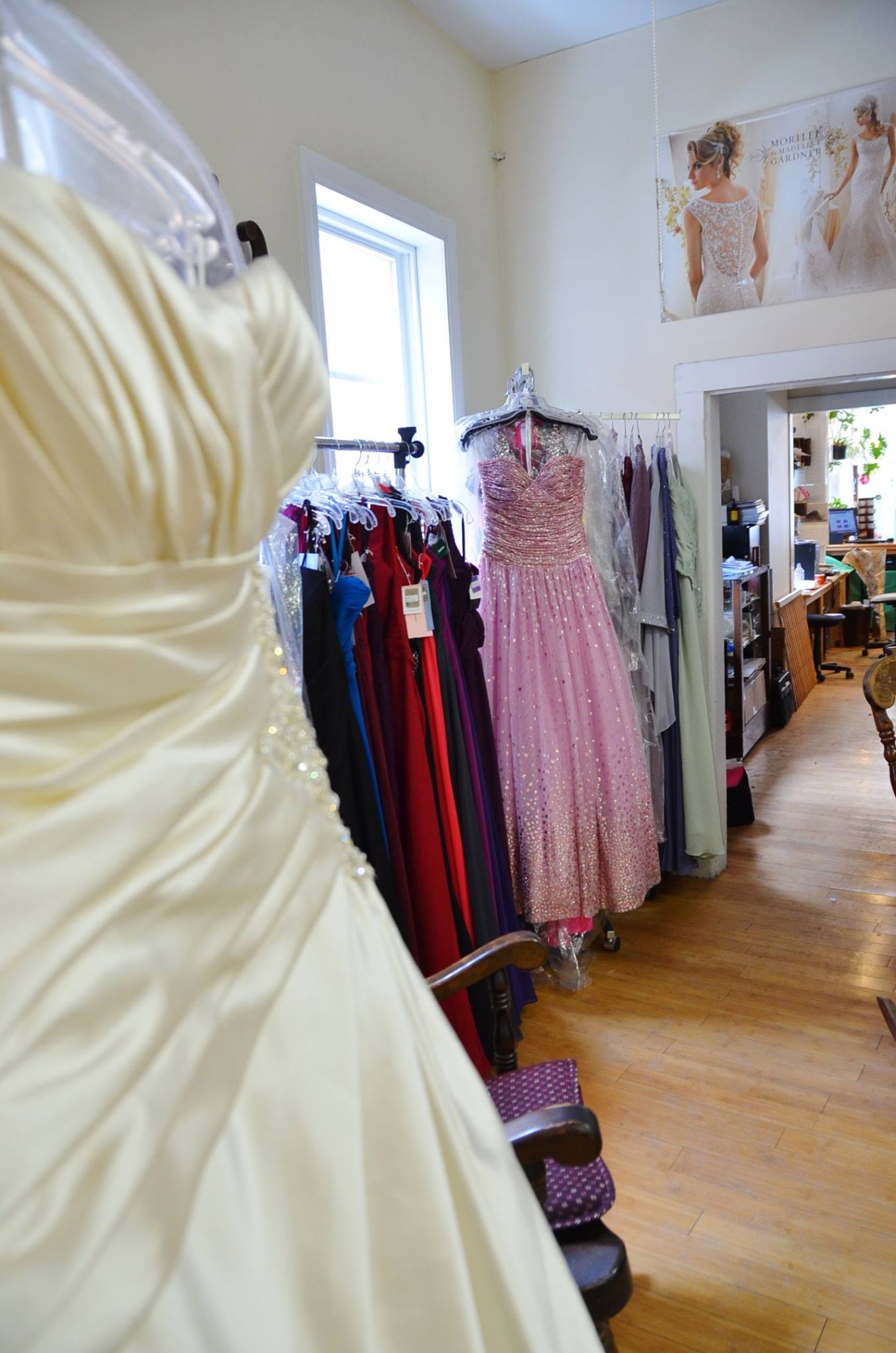 Taylor for Flowers gowns. photo by Greg Worden