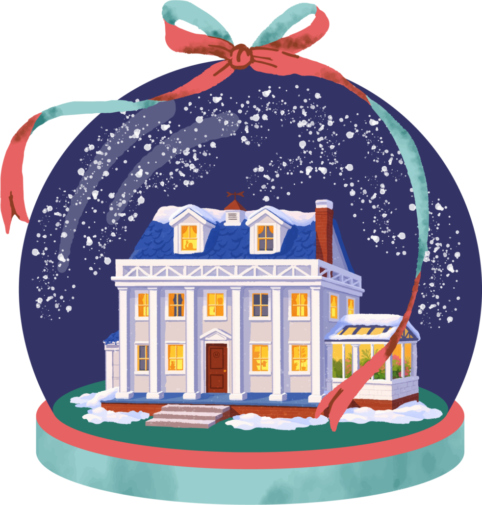 Snow globe with Mini Museum for the 2026 Festival of Miniatures
